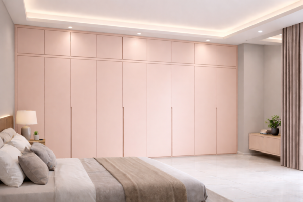 Elara Wardrobe Blush Pink Color