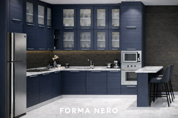Forma Nero Kitchen Front Navy Blue Color