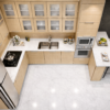Forma Nero Kitchen Top Natrual Oat Color