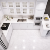 Forma Nero Kitchen Top Pure White Color Forma Nero Kitchen Top Pure White Color