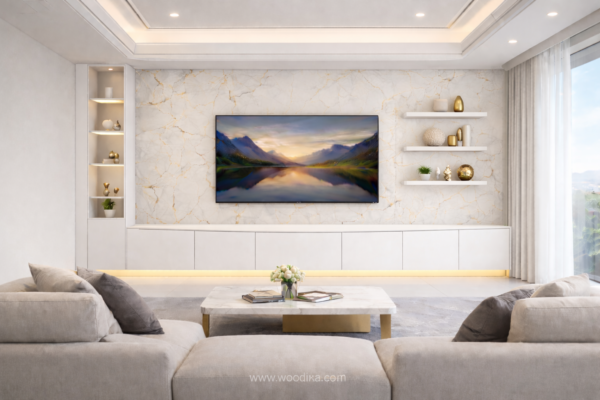 Ophira Media Wall Pure White Color Ophira Media Wall Pure White Color