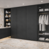 Riva Wardrobe Matte Black Color Riva Wardrobe Matte Black Color