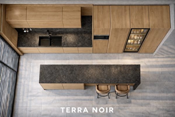 Terra Noir Kitchen Top Natural Oat Color