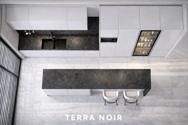 Terra Noir Kitchen Top Pure White Color
