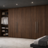 Velora Wardrobe Dark Walnut Color Velora Wardrobe Dark Walnut Color