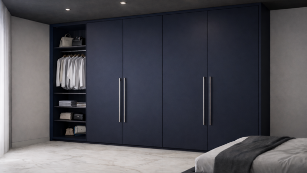 Velora Wardrobe Navy Blue Color
