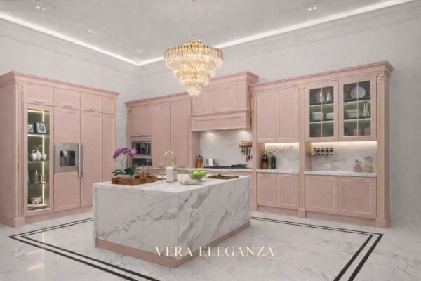 Vera Eleganza Kitchen Front Blush Pink Color Vera Eleganza Kitchen Front Blush Pink Color