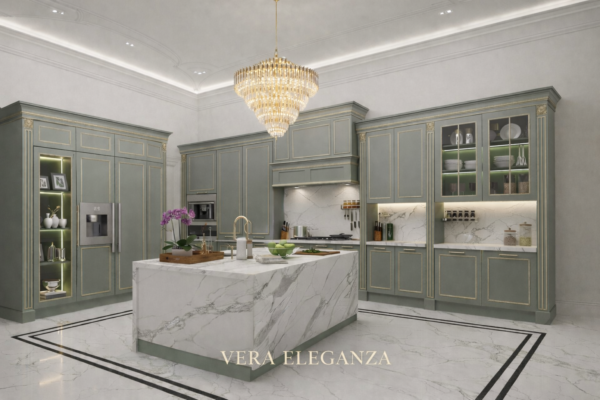 Vera Eleganza Kitchen Front Metallic Grey Color Vera Eleganza Kitchen Front Metallic Grey Color