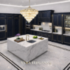 Vera Eleganza Kitchen Perspective Navy Blue Color Vera Eleganza Kitchen Perspective Navy Blue Color