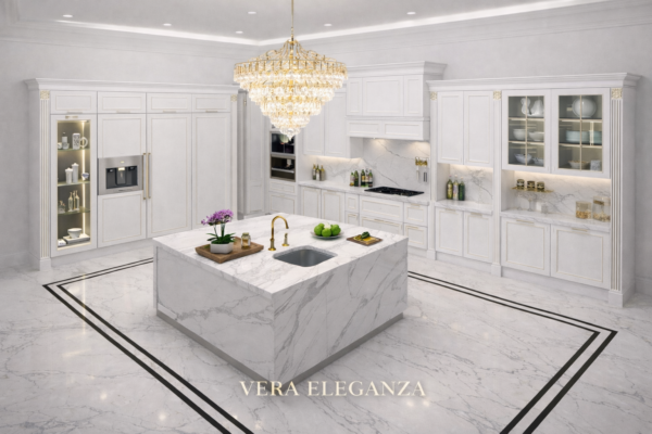 Vera Eleganza Kitchen Perspective Pure White Color Vera Eleganza Kitchen Perspective Pure White Color