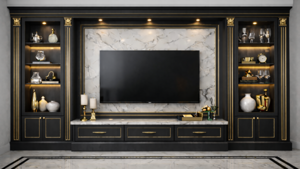Vera Eleganza Media Wall Matte Black Color