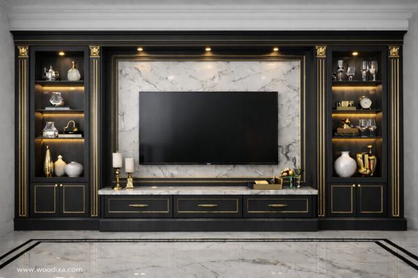 Vera Eleganza Media Wall Matte Black Color Vera Eleganza Media Wall Matte Black Color