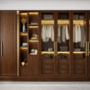 Vera Eleganza Wardrobe Dark Walnut Color Vera Eleganza Wardrobe Dark Walnut Color