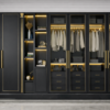 Vera Eleganza Wardrobe Matte Black Color Vera Eleganza Wardrobe Matte Black Color
