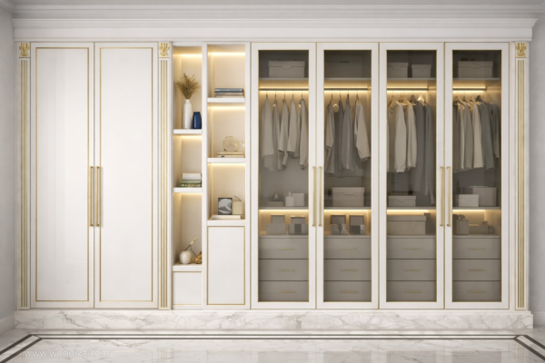 Vera Eleganza Wardrobe Pure White Color Vera Eleganza Wardrobe Pure White Color