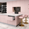 Verde Lux Kitchen Drawer Open Blush Pink Color Verde Lux Kitchen Drawer Open Blush Pink Color