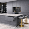 Verde Lux Kitchen Drawer Open Metallic Grey Color Verde Lux Kitchen Drawer Open Metallic Grey Color