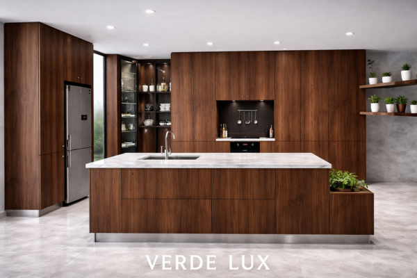 Verde Lux Kitchen Front Dark Walnut Color Verde Lux Kitchen Front Dark Walnut Color