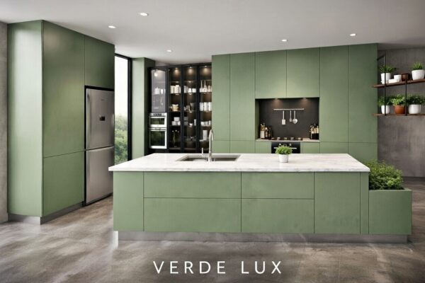 Verde Lux Kitchen Front Sage Green Color Verde Lux Kitchen Front Sage Green Color
