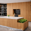 Verde Lux Kitchen Perspective Natural Oak Color Verde Lux Kitchen Perspective Natural Oak Color