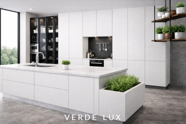 Verde Lux Kitchen Perspective Pure White Color Verde Lux Kitchen Perspective Pure White Color