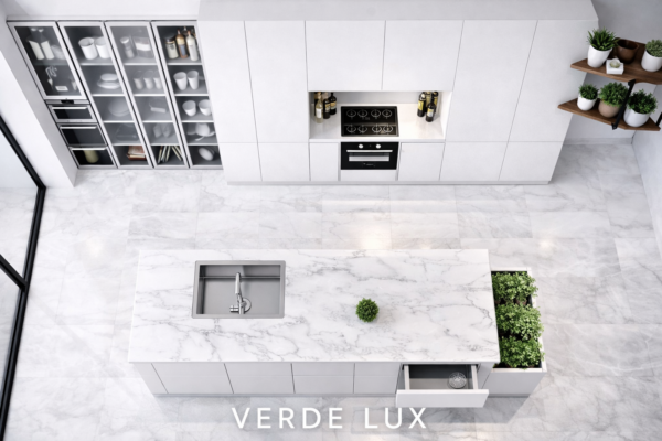 Verde Lux Kitchen Top Pure White Color Verde Lux Kitchen Top Pure White Color