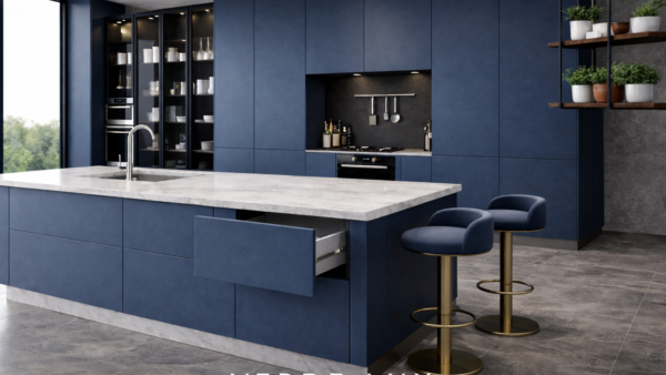 Verde Lux Kitchen With Chairs Navy Blue Color Verde Lux Kitchen With Chairs Navy Blue Color