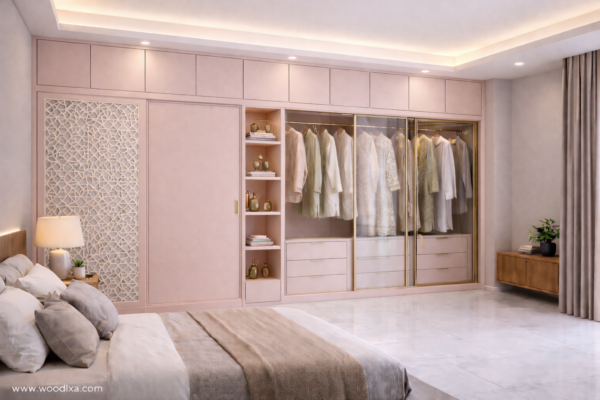 Zaara Wardrobe Blush Pink Color Zaara Wardrobe Blush Pink Color