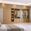 Zaara Wardrobe Natural Oat Color Zaara Wardrobe Natural Oat Color