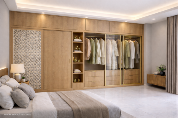 Zaara Wardrobe Natural Oat Color Zaara Wardrobe Natural Oat Color
