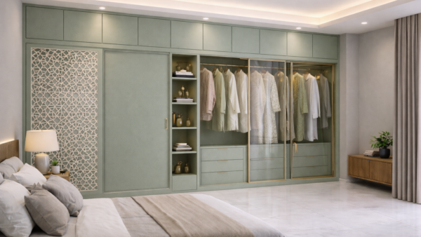 Zaara Wardrobe Sage Green Color