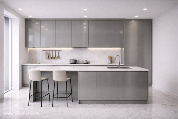 Averon Kitchen Metallic Grey Color Averon Kitchen Metallic Grey Color