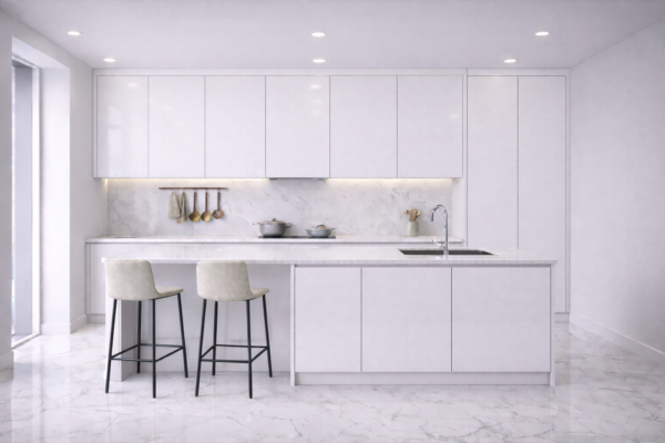Averon Kitchen Pure White Color Averon Kitchen Pure White Color