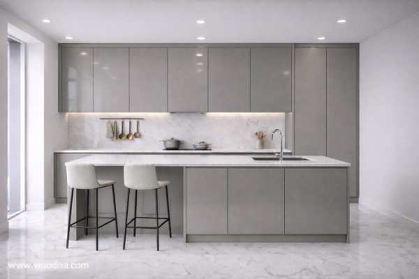 Averon Kitchen Warm Grey Color