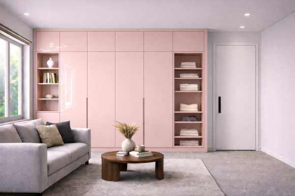 Averon Wardrobe Blush Pink Color Averon Wardrobe Blush Pink Color