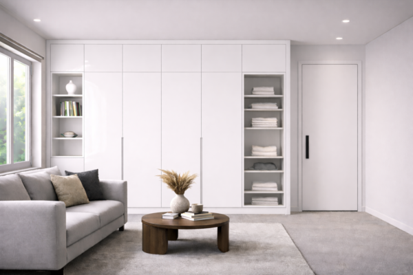 Averon Wardrobe Pure White Color Averon Wardrobe Pure White Color