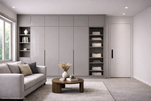 Averon Wardrobe Warm Grey Color Averon Wardrobe Warm Grey Color