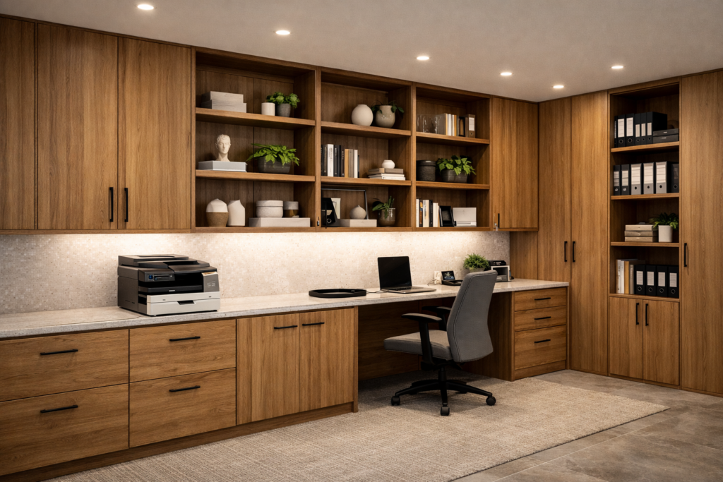 Corporate Office With Built In Cabinetry