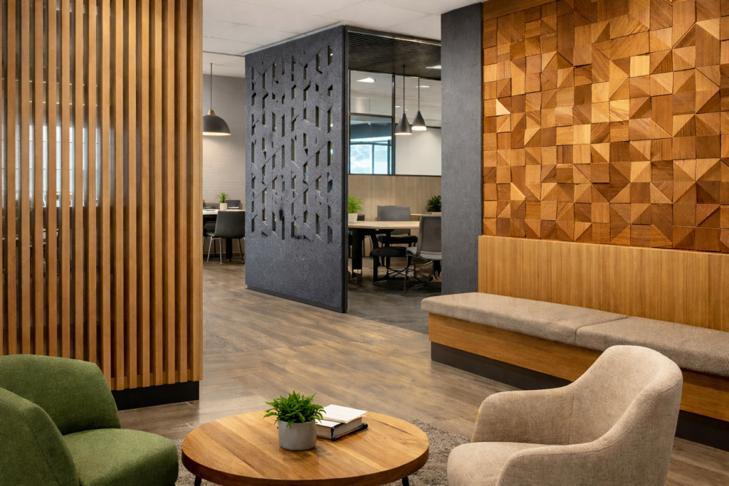 Corporate Wooden Partitions And Wall Treatments