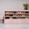 Forma Nero Shoe Rack Blush Pink Color Forma Nero Shoe Rack Blush Pink Color