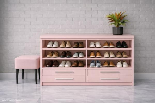 Forma Nero Shoe Rack Blush Pink Color Forma Nero Shoe Rack Blush Pink Color