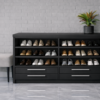 Forma Nero Shoe Rack Matte Black Color Forma Nero Shoe Rack Matte Black Color