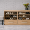 Forma Nero Shoe Rack Natural Oat Color Forma Nero Shoe Rack Natural Oat Color