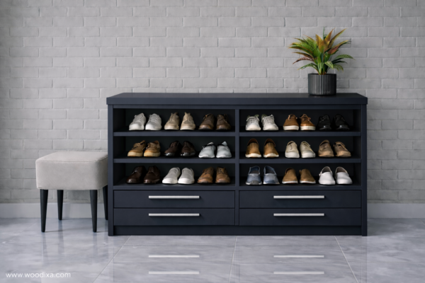 Forma Nero Shoe Rack Navy Blue Color Forma Nero Shoe Rack Navy Blue Color