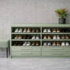 Forma Nero Shoe Rack Sage Green Color Forma Nero Shoe Rack Sage Green Color