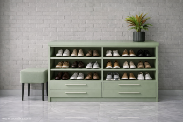 Forma Nero Shoe Rack Sage Green Color Forma Nero Shoe Rack Sage Green Color