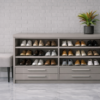 Forma Nero Shoe Rack Warm Grey Color Forma Nero Shoe Rack Warm Grey Color