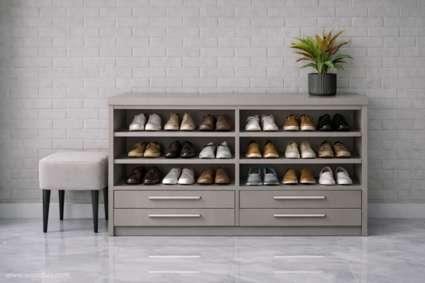 Forma Nero Shoe Rack Warm Grey Color Forma Nero Shoe Rack Warm Grey Color