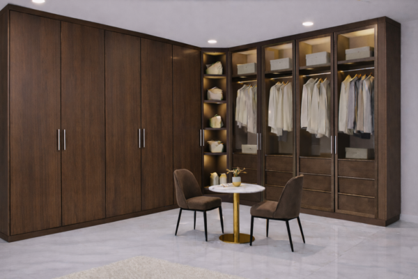 Forma Nero Wardrobe Dark Walnut Color