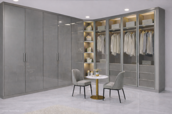 Forma Nero Wardrobe Metallic Grey Color